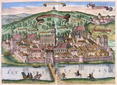 Przemysl, Polen (Gravur) von Georg Braun and Hogenberg Franz