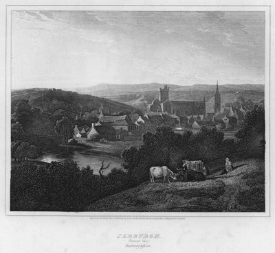 Jedburgh, Gesamtansicht, Roxburghshire von George (after) Arnald