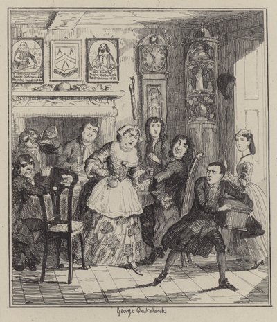 Illustration für Jack Sheppard (Gravur) von George (after) Cruikshank
