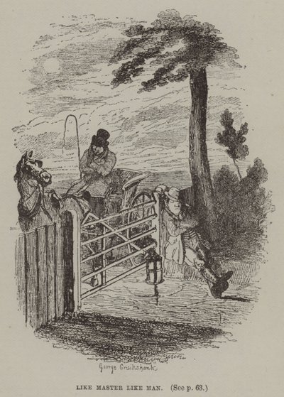 Wie der Herr, so der Knecht von George (after) Cruikshank