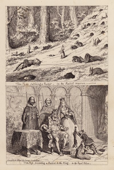 Der gestiefelte Kater von George (after) Cruikshank