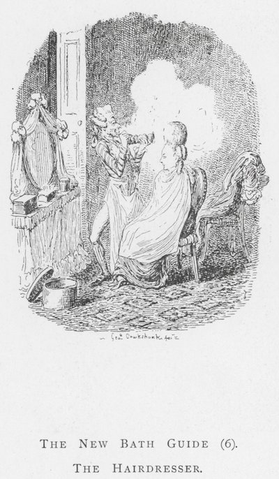 Der neue Badeführer, Der Friseur von George (after) Cruikshank