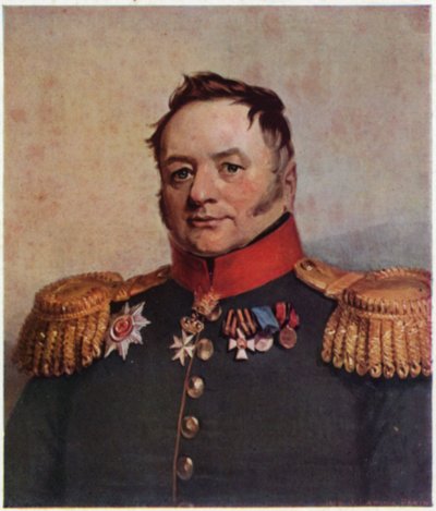 Porträt von Pavel Tuchkov von George (after) Dawe