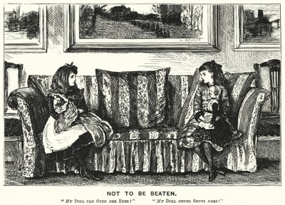 Punch-Karikatur: Nicht zu schlagen (Gravur) von George (after) Du Maurier