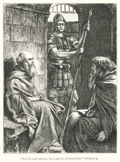 St. Paul im Gefängnis (Stich) von George (after) Du Maurier