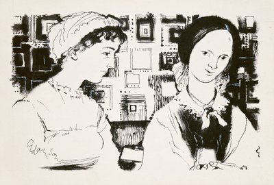 Jane Austen (1775-1817) und Charlotte Bronte (1816-55) - eine imaginäre Begegnung von George Adamson