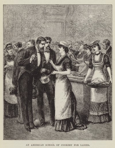 Eine amerikanische Kochschule für Damen von George Augustus Sala