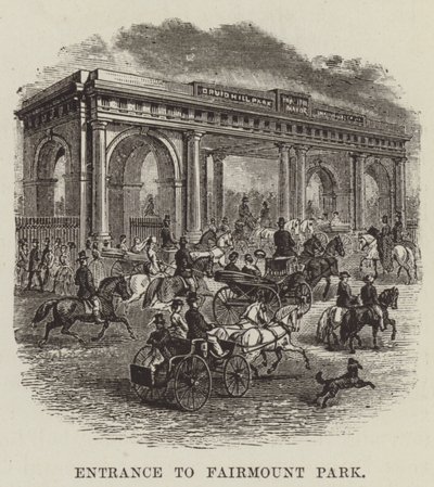 Eingang zum Fairmount Park von George Augustus Sala