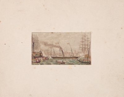 Nadelbox-Druck: Die königliche Flotte in der Kilkenny-Bucht, 1850 von George Baxter