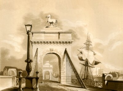 Norfolk-Brücke, New Shoreham, 1835 von George Baxter