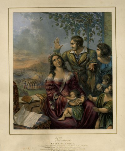 Pomare, Königin von Tahiti, die verfolgte Christin von George Baxter