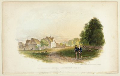 Das Missionsgelände der Station Kuruman von George Baxter