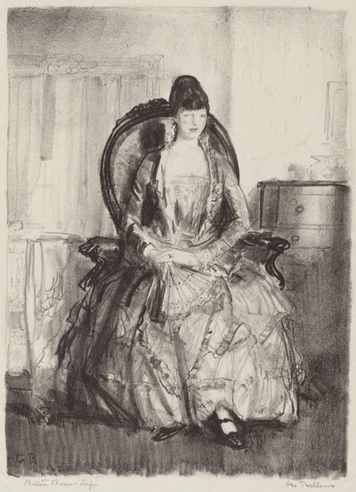 Dame mit einem Fächer von George Bellows