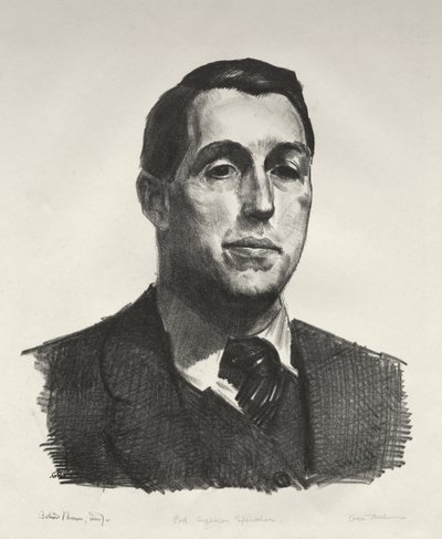 Porträt von Eugene Speicher, Erster Stein von George Bellows