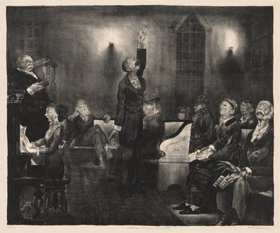 Gebetstreffen, Zweiter Stein von George Bellows
