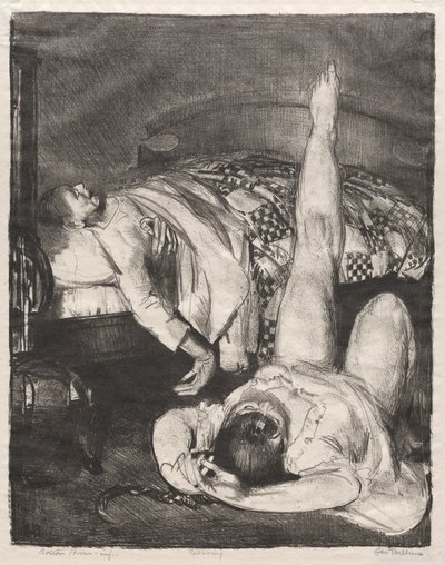 Gewichtsabnahme, klein, dritter Stein von George Bellows
