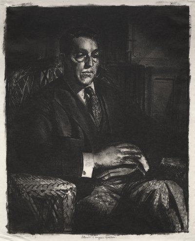 Speicher auf einem Stuhl sitzend von George Bellows