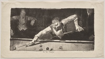 Der Billardspieler von George Bellows