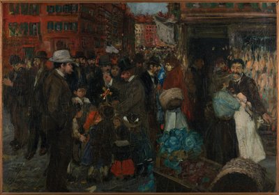 Straßenszene (Hester Street) von George Benjamin Luks