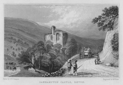 Oakhampton Castle, Devon von George Bryant Campion