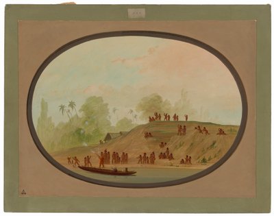 Ein kleines Lengua-Dorf von George Catlin