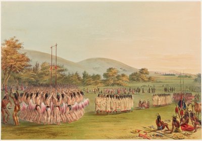 Ballspiel-Tanz von George Catlin