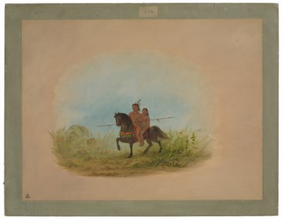 Braut und Bräutigam zu Pferd - Connibo von George Catlin