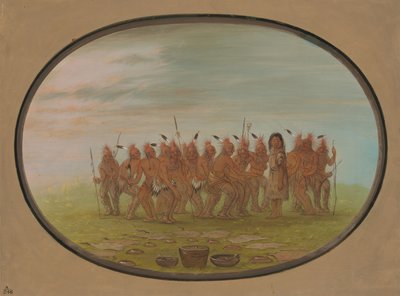 Tanz zum Berdache - Saukie, 1861-1869 von George Catlin