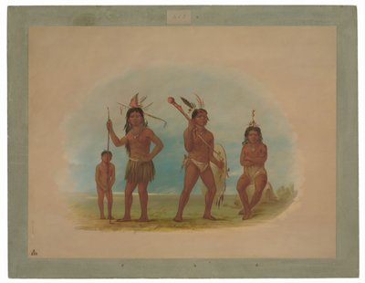 Vier Arowak-Indianer von George Catlin