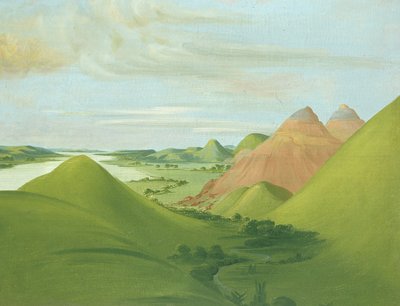 Eisenklippe, 1200 Meilen oberhalb von St. Louis von George Catlin