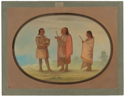 Kickapoo-Indianer predigen und beten von George Catlin