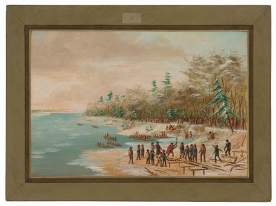 La Salle schlägt den ersten Bolzen für den Griffin ein. 26. Januar von George Catlin