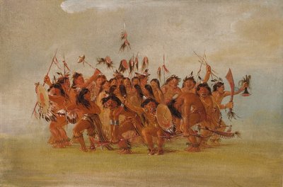 Skalp-Tanz, Mündung des Teton River von George Catlin