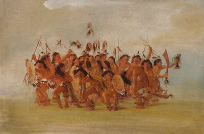Skalptanz, Mündung des Teton River von George Catlin