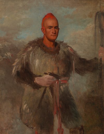 Theodore Burr Catlin, in Indianerkostüm, 1840-1841 von George Catlin