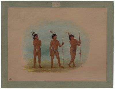 Drei Auca-Kinder von George Catlin
