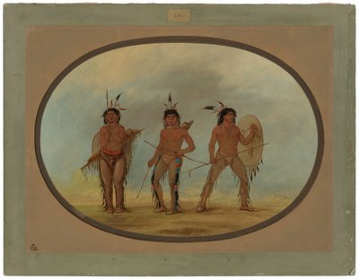 Drei Cheyenne-Krieger von George Catlin