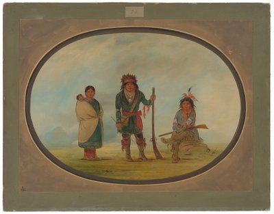 Drei Micmac-Indianer von George Catlin