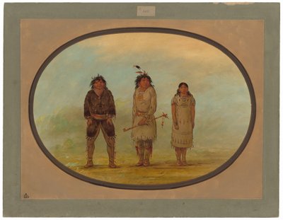 Drei Selish-Indianer von George Catlin