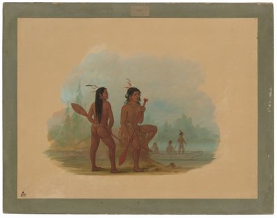 Zwei junge Hyda-Männer von George Catlin