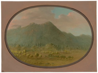 Ansicht in den Kristallbergen von George Catlin