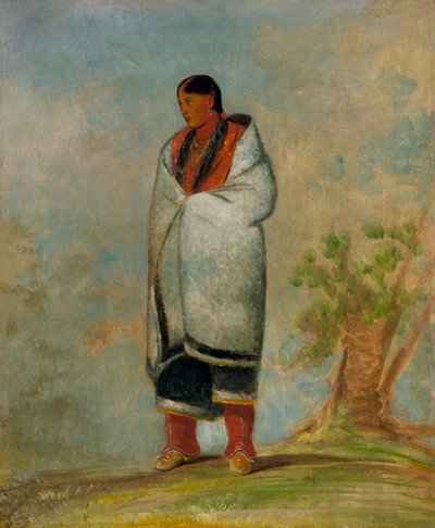 Wa-quóth-e-qua, Die Frau des Bocks, Frau des Wals von George Catlin