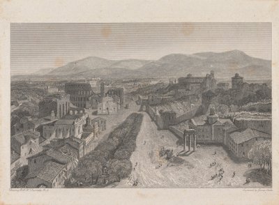 Das Forum Romanum vom Turm des Kapitols von George Cooke