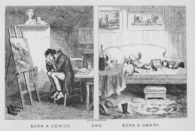 Geboren als Genie und, Geboren als Zwerg von George Cruikshank