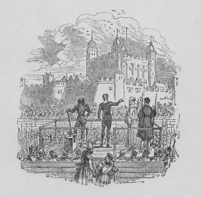Hinrichtung im Tower of London von George Cruikshank