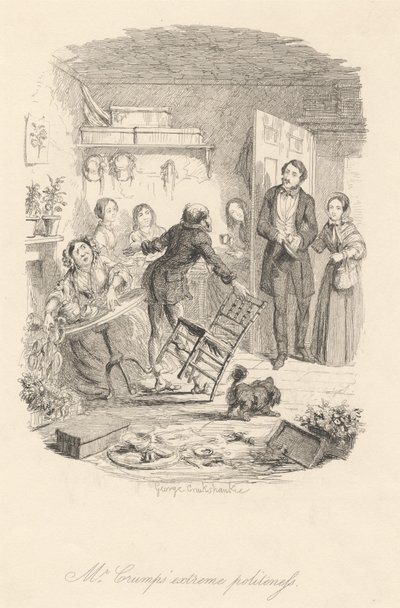 Mr. Crumps extreme Höflichkeit von George Cruikshank