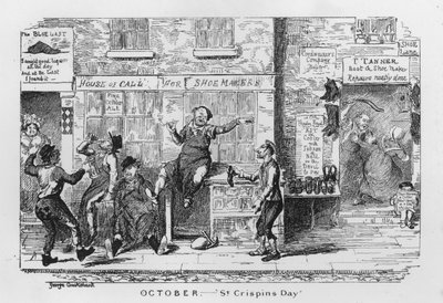 St. Crispins Tag von George Cruikshank