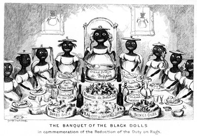 Das Bankett der schwarzen Puppen von George Cruikshank