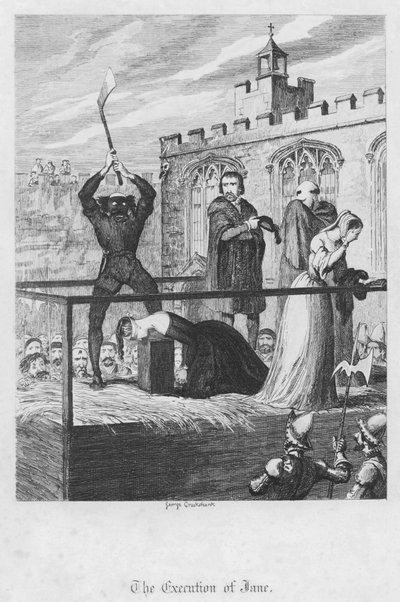 Die Hinrichtung von Jane von George Cruikshank