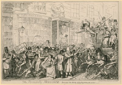 Das Piccadilly-Ärgernis: den würdigen amtierenden Magistraten des Bezirks gewidmet von George Cruikshank